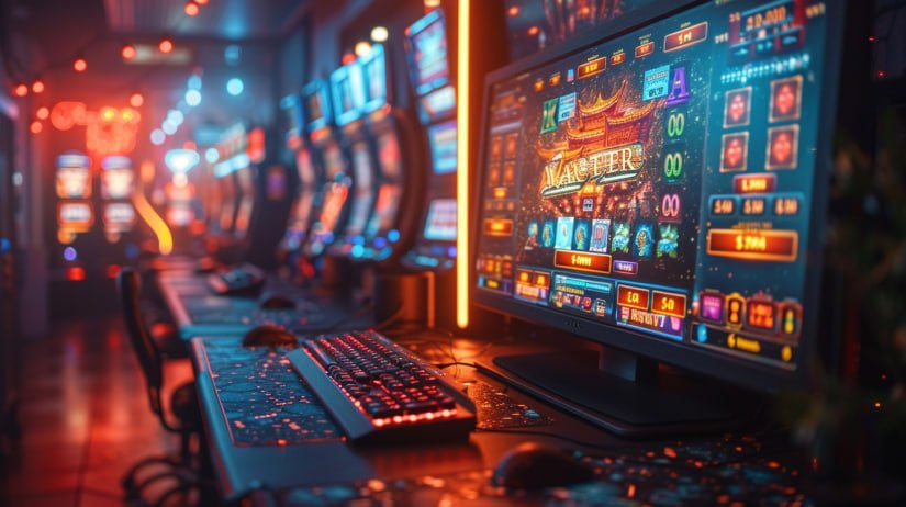 Antarmuka taruhan live blackjack dengan opsi hit stand double down split